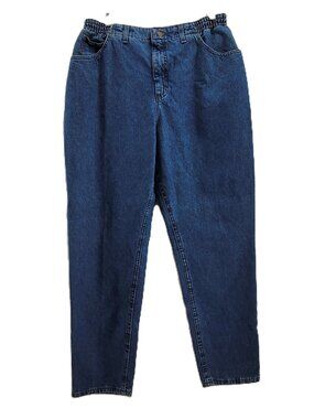 Lee Jeans Womens 32x31 Blue Vintage Side Elastic Bareback Stretch Tapered High